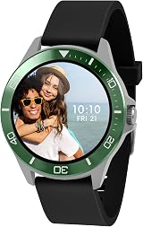 Harry Lime Series 7 Smart Watch Black Silicone Strap with True Wireless Earbuds view 7