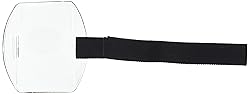 Armband Badge Holder with Black Adjustable Elastic