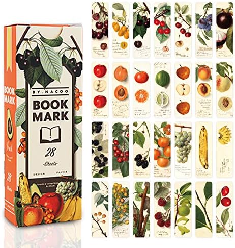 Shengo しおり ブックマーク おしゃれ しおり ブックマーカー メッセージカード 可愛い 綺麗 28枚セット フルーツ