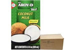 EELICIOUS Aroy-D Coconut Milk 250ml/8.5oz, 3pack