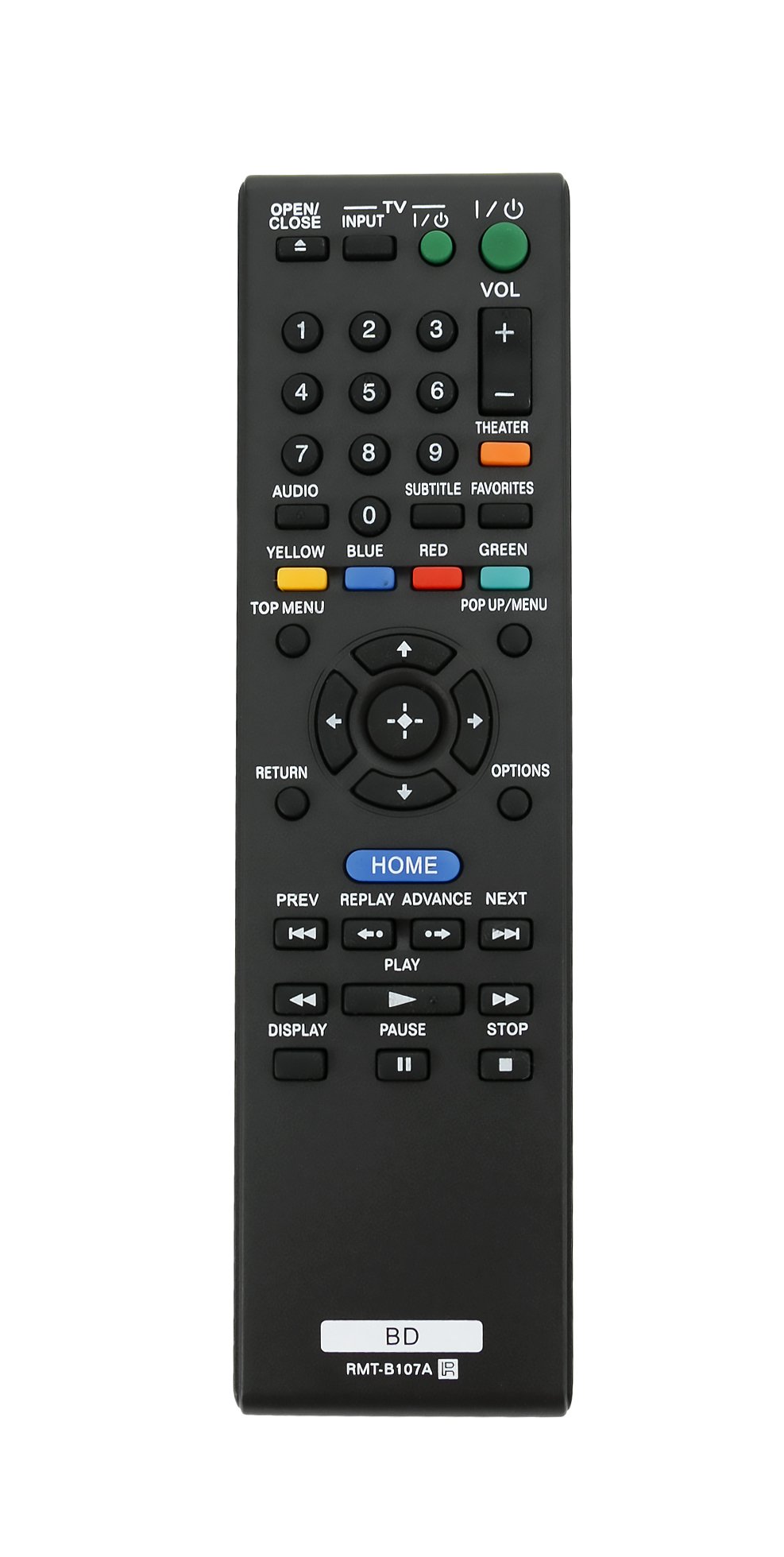 RMT-B107A Replace Remote Control - VINABTY RMTB107A Remote Control Replacement for Sony DVD Player BDP-BX37 BDP-S370 BDP-S373 45CS BDP-BX57 BDP-S570 BDP-S270 BDP-S470 BDP-S1700ES BDP-S770 RMT B107A