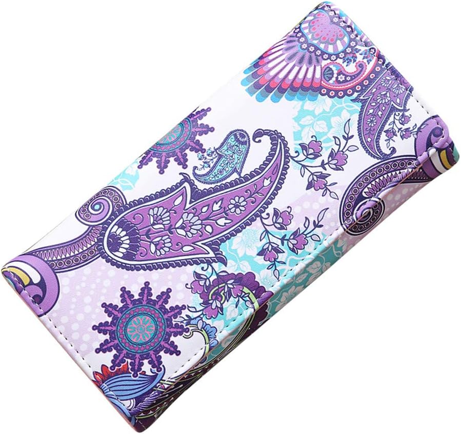 Vintage Women Faux Leather Coin Credit Cash Purse Multifold Card Holder Wallet - SoundsBeauty