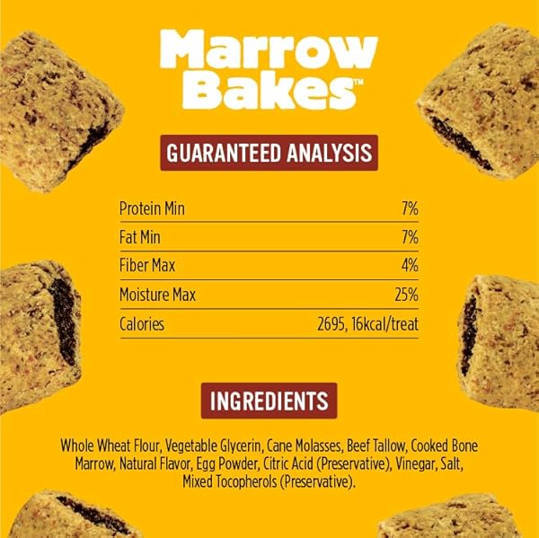 BLUE DOG BAKERY MARROWBAKES SNACKS | SMALL, CRUNCHY BEEF FLAVOR TREAT | NATURAL HEALTHY DOG TREATS, 12 OZ (PACK OF 1)