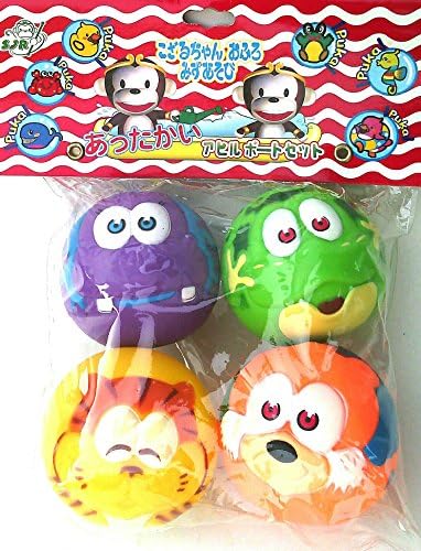 Toys! Squeeze Oball Design Cartoon Cute and funny, Soft Rubber, Suitable for Hands of Children (1 Pack 4 Ball)