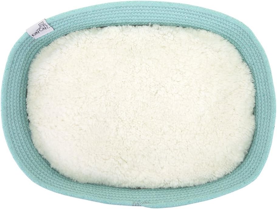 Kitty City Cotton Rope Woven Cat Bed, Cat House- Colors may vary, Cat Rope Bed : Pet Supplies