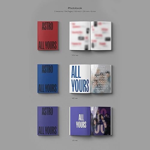 ASTRO 2ND FULL ALBUM - ALL YOURS [ YOU Ver. ] CD + Photobook +