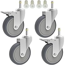 Roue En Caoutchouc Thermoplastique Pour Roulettes Pivotantes - Avec Roulement à Billes - De La Roue 50 A 100 Mm Capacite De Charge 40 A 65 Kg  952920002222 20570