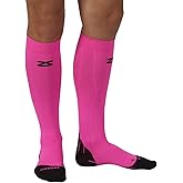 Zensah Tech+ Compression Socks - Knee High Running Socks for Sports, Travel, Made in Italy