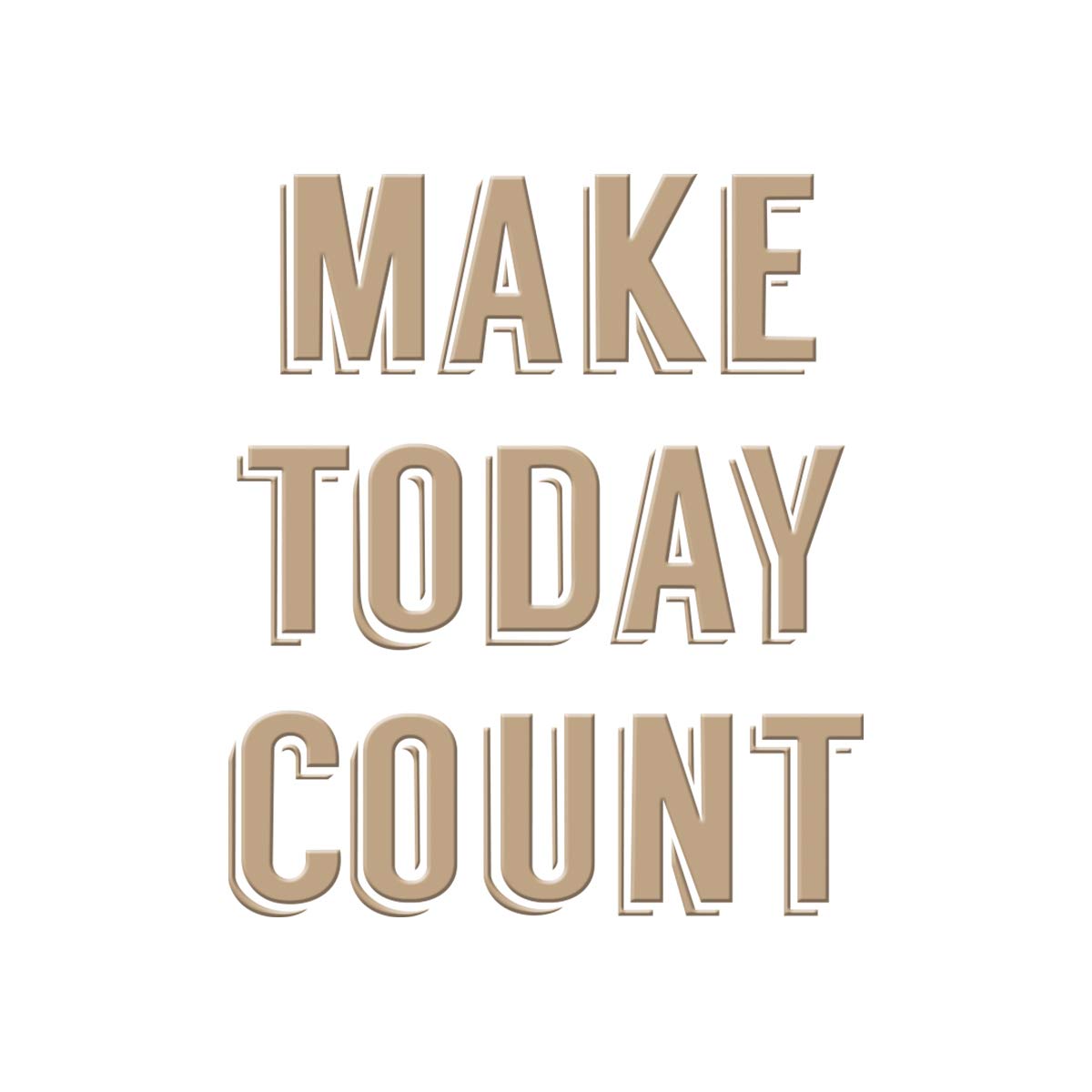 Spellbinders Glimmer Hot Foil Plate - Make Today Count