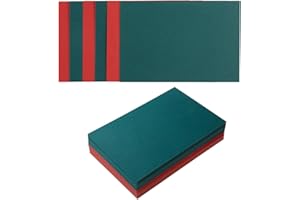 TOPEEN 50 Sheets Christmas Red Green Blank Cardstock Paper Thick Cards for Christmas Card Making (4x6 inches)