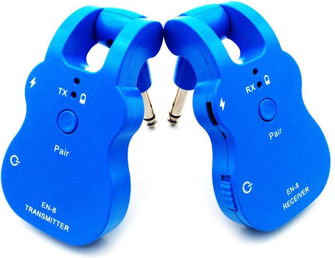 UHF Wireless Audio Transmitter Receiver System USB Rechargeable Pick Up for Electric Guitar Bass Musical Instrument Accessory