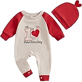 Ledy Champswiin 2Pcs Neutral Outfits Newborn Baby Boy Girl Pumpkin Romper Jumpsuit My 1st Halloween Clothes with Hat