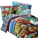 Paw Patrol 4pc Twin Comforter and Sheet Set Bedding Collection