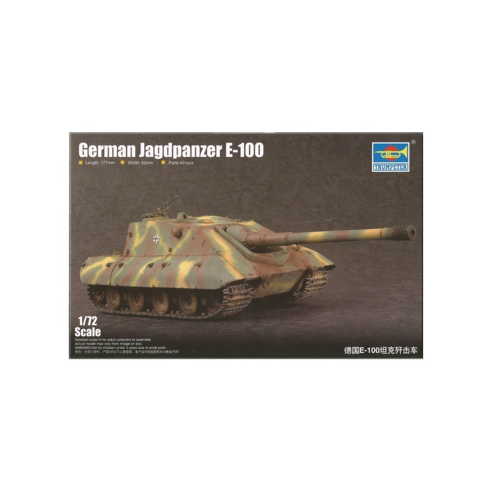 Trumpeter 07122 model kit German StuG E-100.