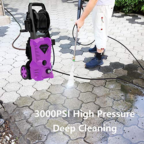 WHOLESUN 3000PSI Electric Pressure Washer 2.4GPM Power Washer 1600W