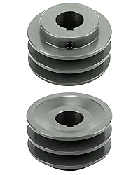 QWORK Double Groove Web Sheaves, 3.05"OD 1" Bore