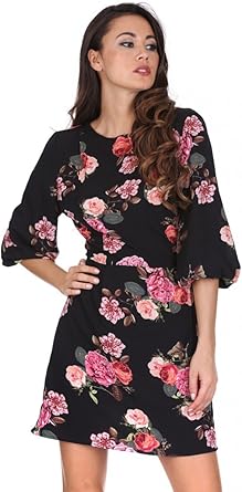 ax paris grey floral dress