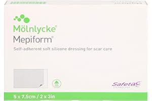 MEPIFORM SOFT SILICONE SCAR DRESSING 5 PCS 5CM X 7CM - 5CM X 7CM by MEPIFORM