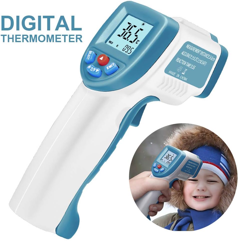 Meiyum Baby Thermometer, Non-Contact Digital Laser Infrared Thermometer for Fever Ear and Forehead, Thermometer for Kid and Adult