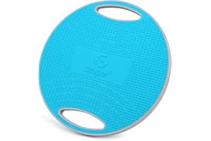 Gruper Wobble Balance Board,Exercise Balance Stability Trainer Non-Skid TPE Bump Surface & Bottom Healthy Material Portable Rocker Board for Balance Training and Exercising