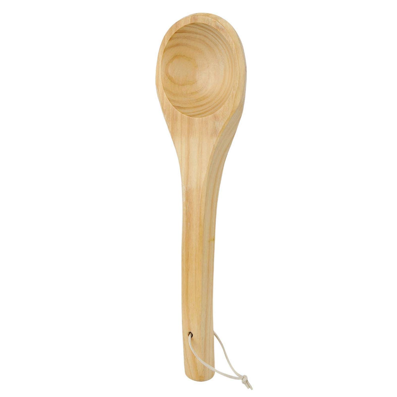 Kuuleyn Wooden Sauna Room Spoon, Sauna Single Spoon Handmade Spoon,Sauna Accessories,Sauna Water Dipper Spoon