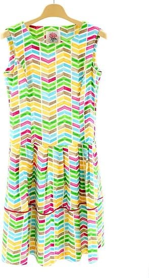 Amazon Toilette トワレ ワンピース レディース ミセス 春夏 カラフル ノースリーブ Br 膝丈 日本製 カラフル 15 ワンピース チュニック 通販