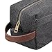 Lucky Rain Canvas Toiletry Bag for Men, Waterproof Dopp Kits Bag, Mens Bathroom Shaving Kit Travel Toiletry Bag