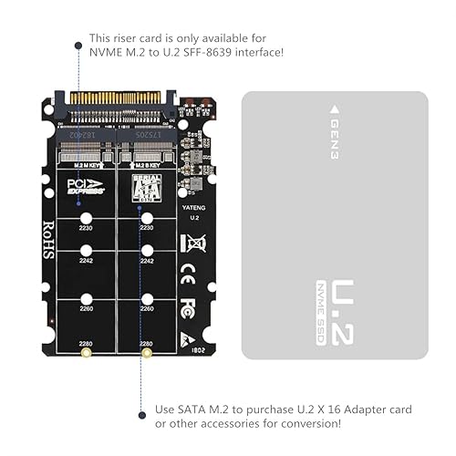 in NVME and NGFF to Adapter, Turn NVMe SSD or