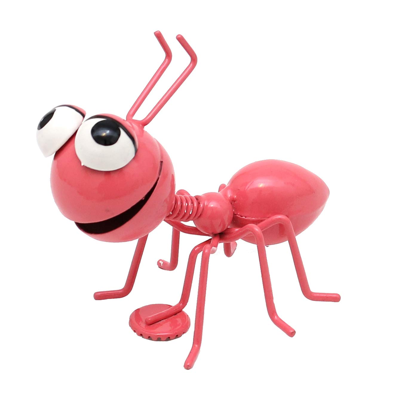 Dekohelden24 Metal ant with magnet/fridge magnet in pink, dimensions (L x W x H): 7 x 7.5 x 8.5 cm