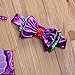 3Pcs Kids Baby Bowknot Mermaid Bikini Set Top+Briefs+Headband Bathing Suit (90, Purple+Green)