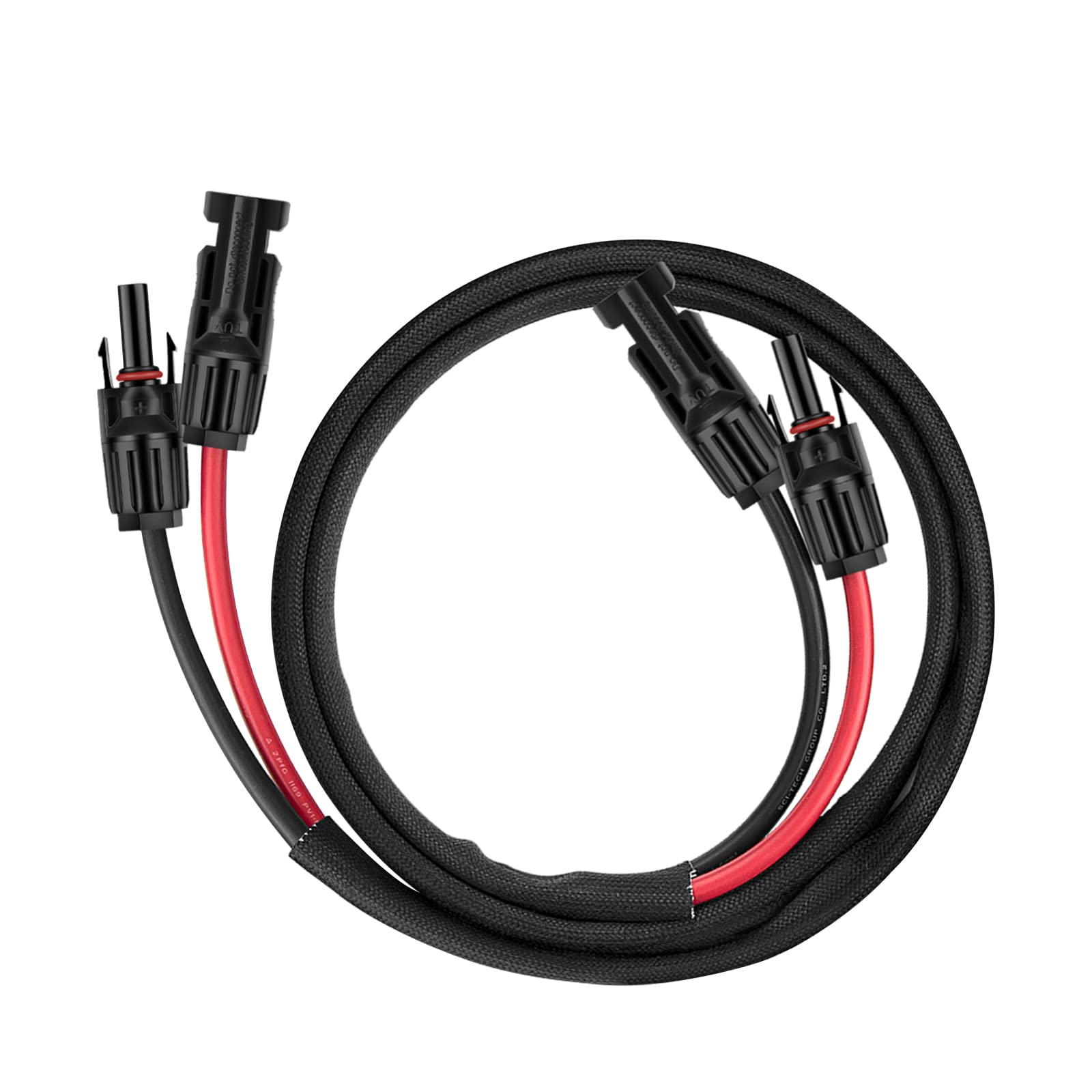 Photo 1 of Geosiry 3FT 10AWG Solar Panel Extension Cable with Female and Male Connectors, Solar Cable for Solar Panels, Charge Controllers and Solar Generator (10AWG, 3FT)