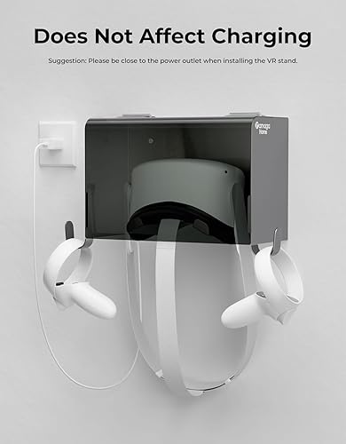 yamagahome VR Stand, VR Headset Holder Wall Mount, VR Storage Rack