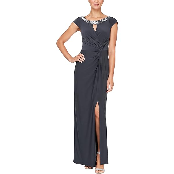 green emerald velvet dress Amazon.com: Alex Evenings Women's Long Fit and Flare Dress Godet Detail ( Petite and Regular), Navy Embroidery, 4 : Clothing, Shoes & Jewelry main image 0