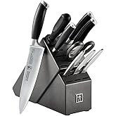 HENCKELS Forged German Stainless Steel 14 Pc Knife Block Set - Ultra Sharp Blades, Professional Chef's Knife Set, Knife Set w