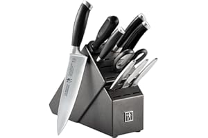HENCKELS Forged German Stainless Steel 14 Pc Knife Block Set - Ultra Sharp Blades, Professional Chef's Knife Set, Knife Set w