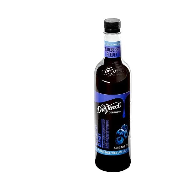 DAVINCI GOURMET SUGAR-FREE BLUEBERRY SYRUP, 25.4 FLUID OUNCES (PACK OF 1)