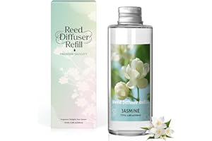 SCENTORINI Reed Diffuser Oil Refill, Jasmine Diffuser Oil 6.76 Fl Oz, Natural Scented Essential Oil Refill Long Lasting Home 