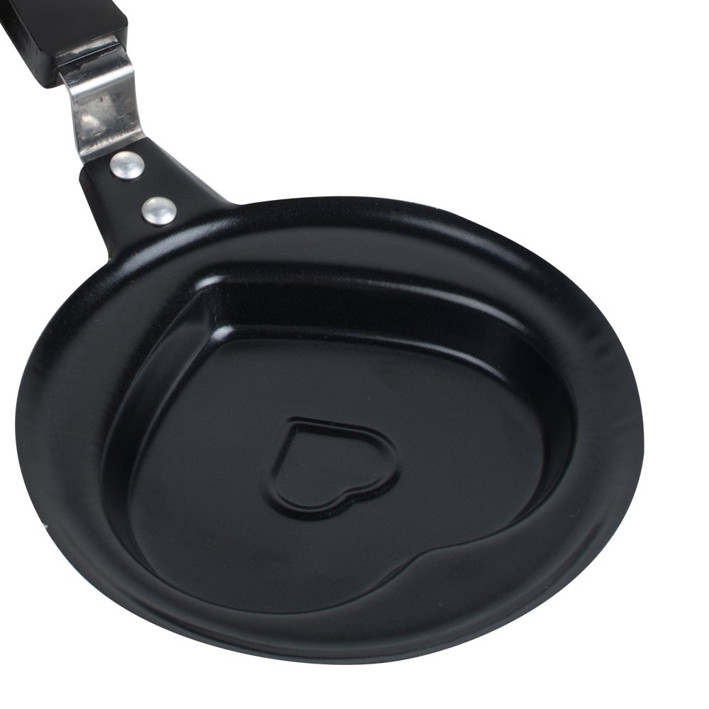 Zinnor Mini Fried Egg Pan Frying Cook Egg Pancake Stainless Steel Heart Mould Kitchen Tool