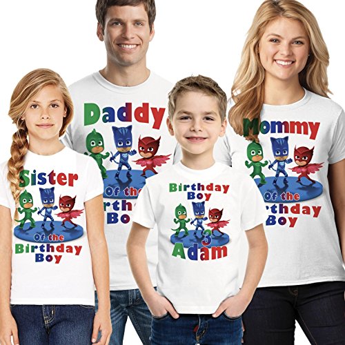 PJ Mask Birthday Shirt, PJ Mask Family Birthday Shirts