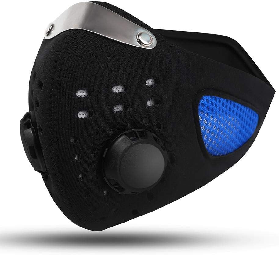 JHK Smoke Air Purifying Face Mạsk Filter Neoprene Dustproof Mạsk Anti Dust Pollution Pollen Allergy Mowing Outdoors Painting Construction Lab
