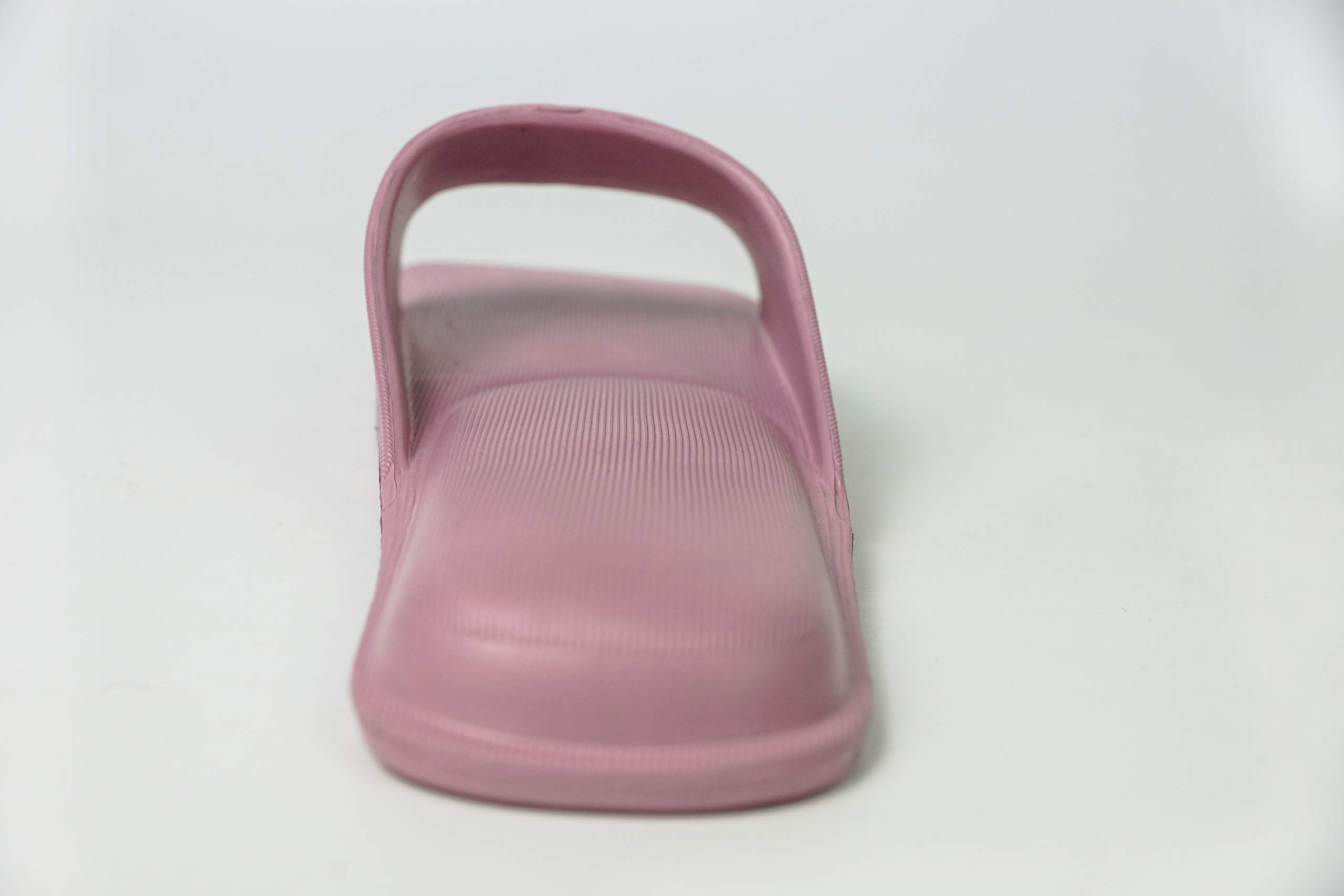 Bathroom Shower Sandals Pool Slides Open Toe House Slippers Casual Lightweight Non-Slip Bath Shoes for Mens Womens (Purple 250)