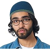 CHARM Mens Cotton Skull Cap Beanie - Knitted Kufi Hat Tight Elastic Japanese Skullcap