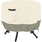 LSongSKY Round Patio Table Cover,Round Patio Table Covers for Outdoor Furniture Waterproof,Suitable for 48 inch Round Patio Table(48-50"DIA x 23"H),White&Grayish Green