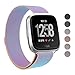 SWEES Metal Bands Compatible Fitbit Versa Smart Watch, Milanese Loop Stainless Steel Metal Replacement Accessories Small Large for Women Men, Black, Champagne, Colorful, Rose Gold, Silver, Grey