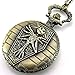 Engraved Tim Burton's Nightmare Before Christmas Pocket Quartz Men Watch Necklace Chain