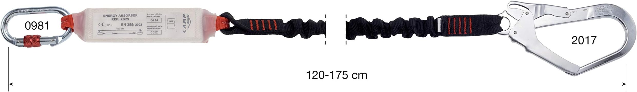Shock Absorber Rewind Single 120-175 cm + 0981 + 2017