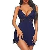 Avidlove Women Lingerie Lace Chemise Sleepwear Babydoll Teddy Lingerie