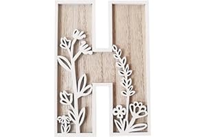 Generic 5" Decorative Solid Block Wooden Letters Alphabets Words Natural Finished Wood Freestanding Shelf or Tableware Names 