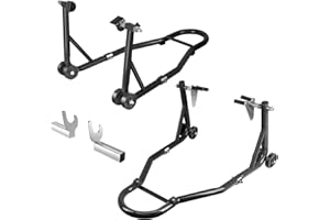 AIRAJ PRO Motorcycle Stand,992 LBS Capacity Motorcycle Stands Front and Rear Combo,Universal Wheel Lift Stand with U+L Adjustable Swingarm Spool,for Most Yamaha, Honda, Kawasaki, Suzuki, Ducati, BMW