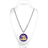 NCAA LSU Tigers Team Logo Mardi Gras Style Beads